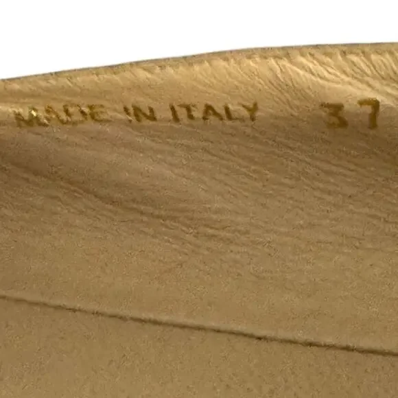 Prada Logo Blue Denim Espadrilles Size 37 Designer Slip On Flats Authentic - Picture 12 of 12